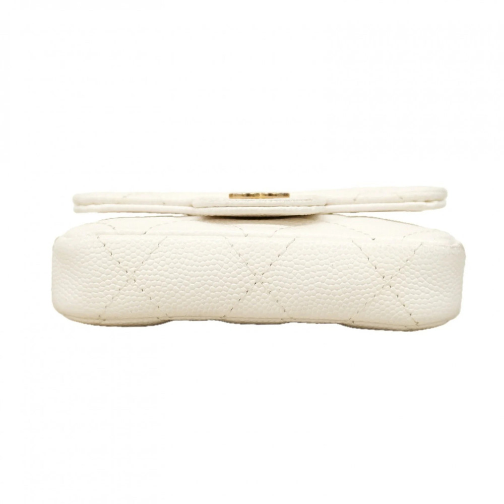 CHANEL White Caviar Leather Mini Bag - Picture 3 of 9